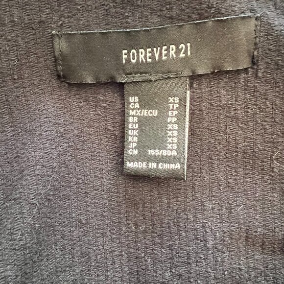 Forever 21 Black Cropped Corduroy Jacket - Picture 7 of 7